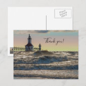 St Joseph Vuurtoren Schilderachtige Bedankkaart Briefkaart (Voorkant / Achterkant)