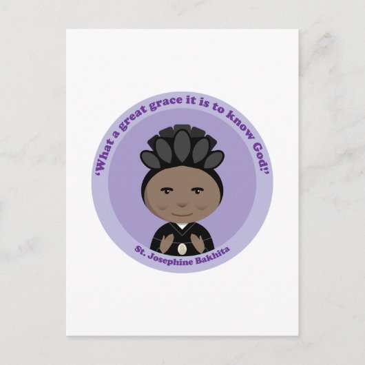 St. Josephine Bakhita Briefkaart (Voorkant)