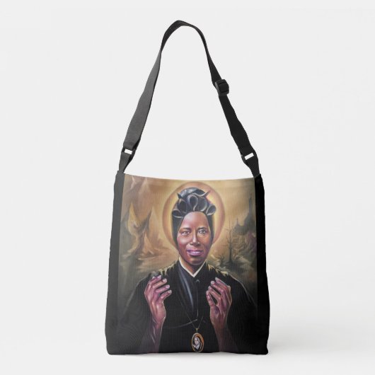 St. Josephine Bakhita Canvas tas (Achterkant)