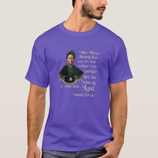 St Josephine Bakhita katholieke Saint-T-Shirt T-shirt (Voorkant)