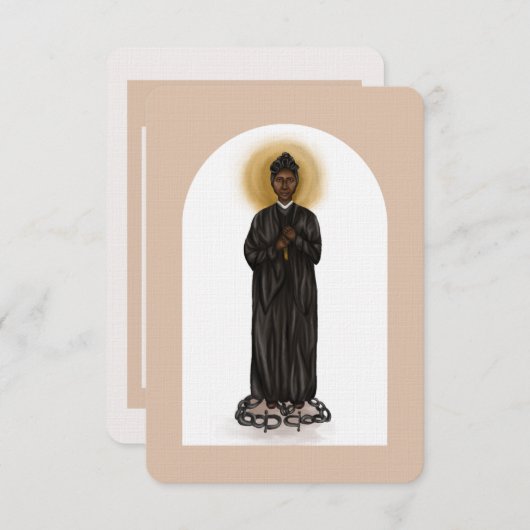 St. Josephine Bakhita Prayer Kaart (Voorkant / Achterkant)