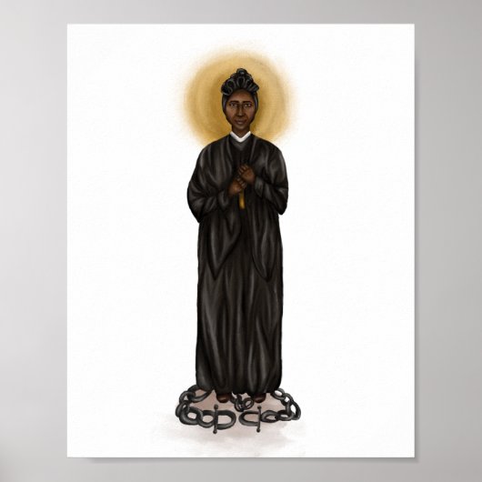 St. Josephine Bakhita Print - White Background (Voorkant)
