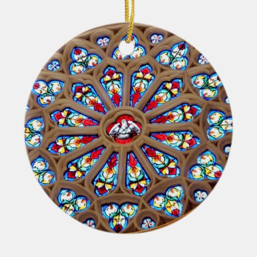 St. Joseph's Cathedraal - Glas in lood Window Keramisch Ornament (Voorkant)