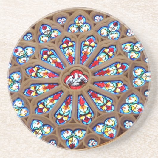 St. Joseph's Cathedraal - Glas in lood Window Zandsteen Onderzetter (Voorkant)