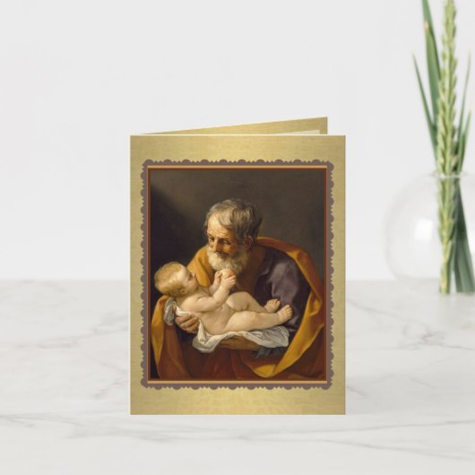 St. Joseph's Day Feest Jezus Religieus Kaart (Voorkant)