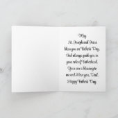 St.Jozef en Jezus Vaderdag Wenskaart Kaart (Binnen)