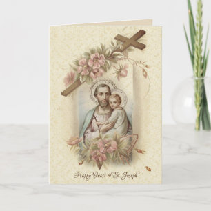 St. Jozef Feest Katholiek Gebed Kaart