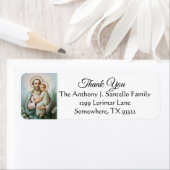 St. Jozef Jezus Lelies Dank u Etiket (Insitu)