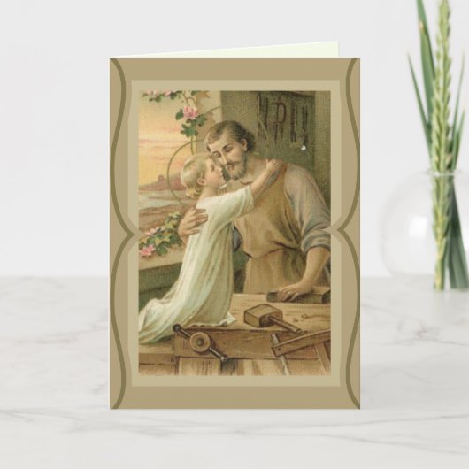 St. Jozef & Kind Jezus VADERDAG Kaart (Voorkant)