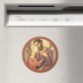 St. Jozef met Kind Jezus Lelie Magneet (Insitu (Vaatwasser))