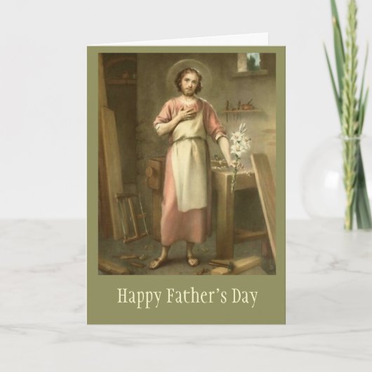 St. Jozef  VADERDAG Lelie Kaart (Voorkant)