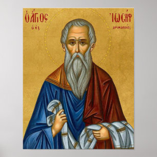 St. Jozef van Arimathea Orthodoxe Icoonprint Poster