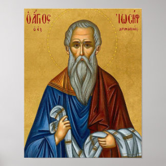 St. Jozef van Arimathea Orthodoxe Icoonprint Poster