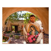 ST. JUAN DIEGO EN ONZE LADY OF GUADALUPE. FOTO AFDRUK (Voorkant)