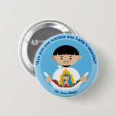 St. Juan Diego Ronde Button 5,7 Cm (Voorkant /achterkant)