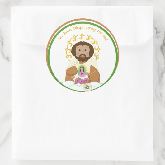 St. Juan Diego Ronde Sticker (Tas)
