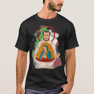 St Juan Diego y Virgen de Guadalupe T-shirt