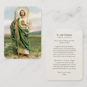 St. Judas Taddeus rooms-katholieke gebedskaart Plaatskaartje