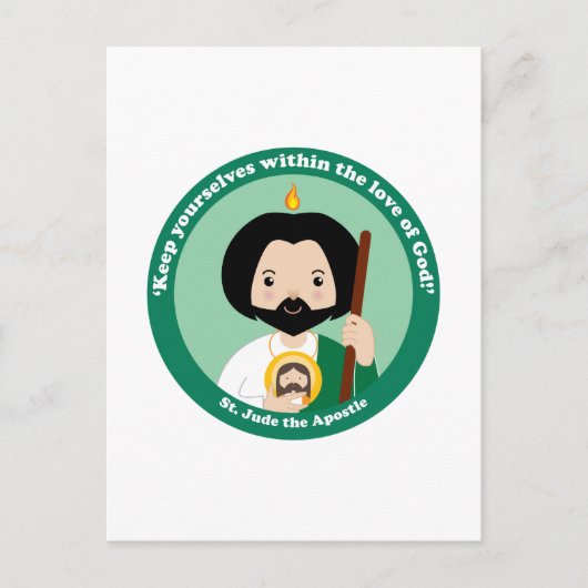 St. Jude de Apostle Briefkaart (Voorkant)