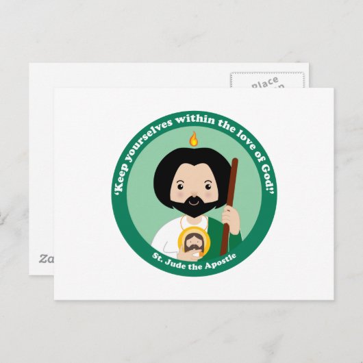 St. Jude de Apostle Briefkaart (Voorkant / Achterkant)