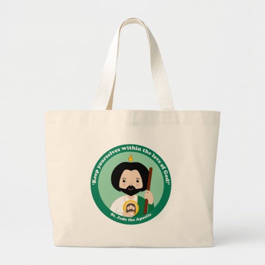 St. Jude de Apostle Grote Tote Bag (Voorkant)