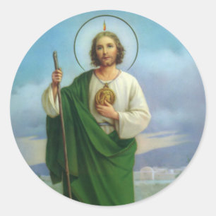 St. Jude de Apostle Neef van Jezus Ronde Sticker