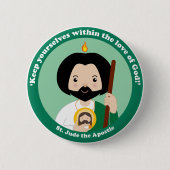 St. Jude de Apostle Ronde Button 5,7 Cm (Voorkant)
