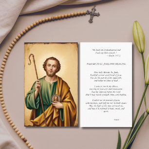 St. Jude Foto Gebedskaart voor ziekte Visitekaartje