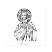 St. Jude Katholiek Religieus Rubberstempel (Afrduk)