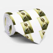 St. Jude met Halo, Gift voor katholieken, christen Stropdas (Opgerold)