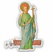 St Jude Thaddeus, Aangeroepen voor moeilijke golfs Sticker (Voorkant)