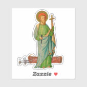 St Jude Thaddeus, Aangeroepen voor moeilijke golfs Sticker (Vel)