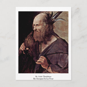 St. Jude Thaddeus door Georges de la Tour Briefkaart
