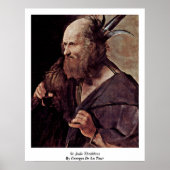 St. Jude Thaddeus door Georges de la Tour Poster (Voorkant)