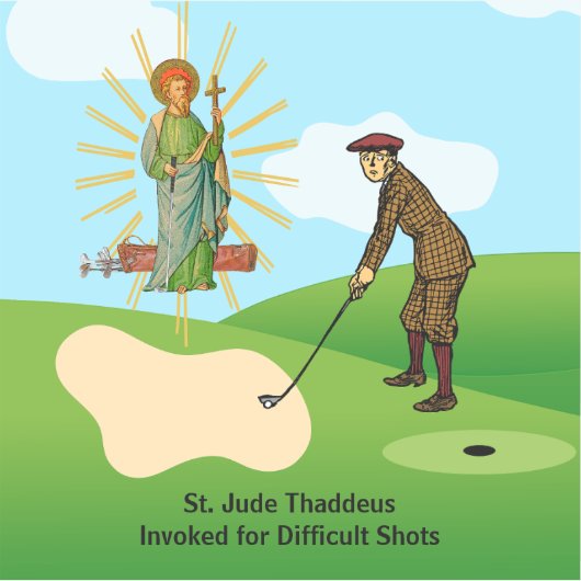 St. Jude Thaddeus & Paniekzaaide Duffer Sticker (Voorkant)