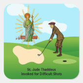 St. Jude Thaddeus & Paniekzaaide Duffer Vierkante Sticker (Voorkant)