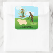 St. Jude Thaddeus & Paniekzaaide Duffer Vierkante Sticker (Tas)