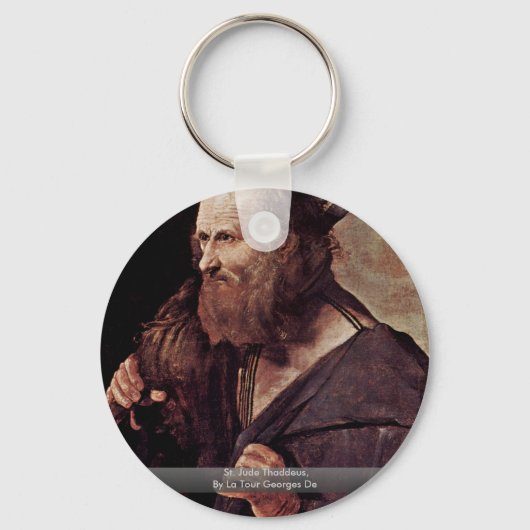 St. Jude Thaddeus, van La Tour Georges de Sleutelhanger (Voorkant)