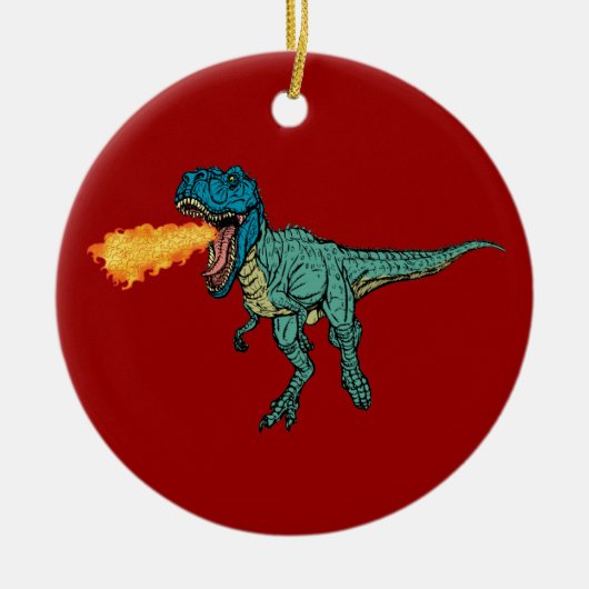 St Judeasaurus Rex door Steve Miller Keramisch Ornament (Voorkant)