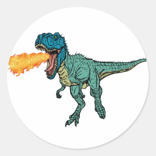 St Judeasaurus Rex door Steve Miller Ronde Sticker (Voorkant)