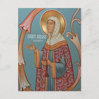 St. Juliana of Lazarevo Orthodox Christian Icon Briefkaart