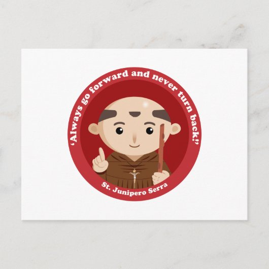 St. Junipero Serra Briefkaart (Voorkant)