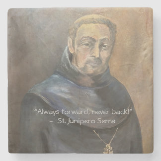 St Junipero Serra Coaster Stenen Onderzetter