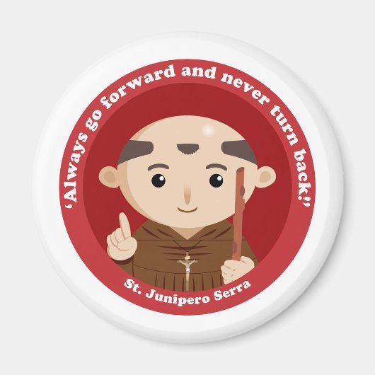 St. Junipero Serra Magneet (Voorkant)