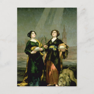 St. Justina en St. Rufina, 1817 Briefkaart