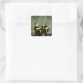 St. Justina en St. Rufina, 1817 Vierkante Sticker (Tas)