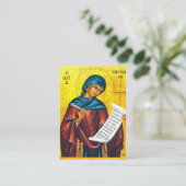St. Kassiani Orthodox Christelijk Gebed Kaart Plaatskaartje (Staand voorkant)