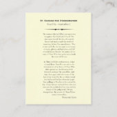 St. Kassiani Orthodox Christelijk Gebed Kaart Plaatskaartje (Achterkant)