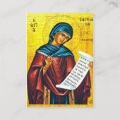 St. Kassiani Orthodox Christelijk Gebed Kaart Plaatskaartje (Voorkant)