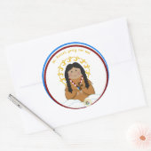 St. Kateri Ronde Sticker (Envelop)
